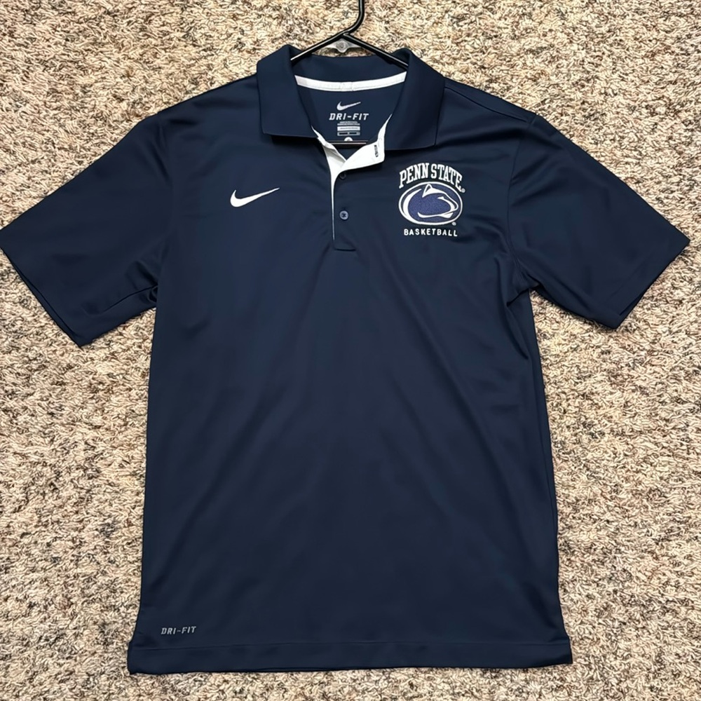 Nike dri fit - Penn State Basketball polo - small